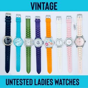 8 Used Untested Assorted Ladies Watch Lot / Bundle
